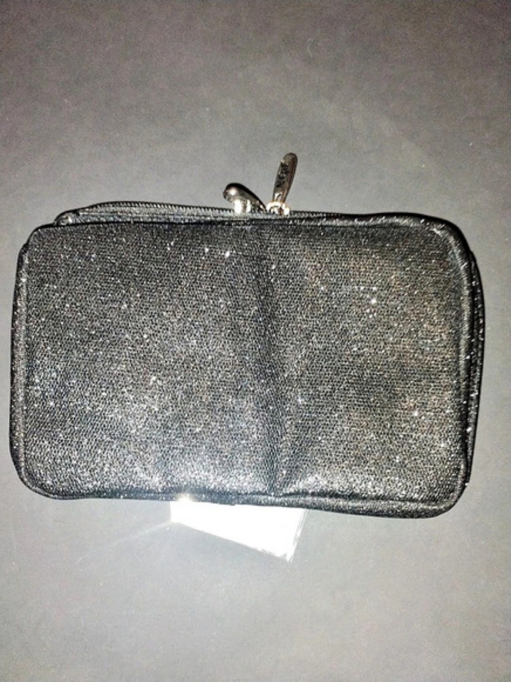 Kipling Glitter Cosmetic Case NWT in Black